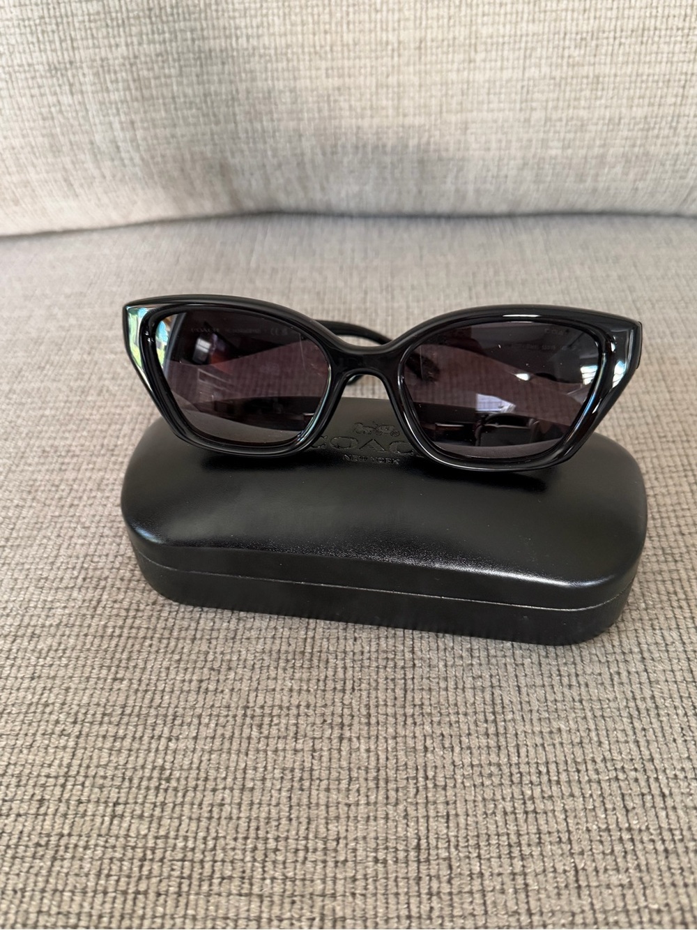 Coach Women's Black Cat-Eye Sunglasses